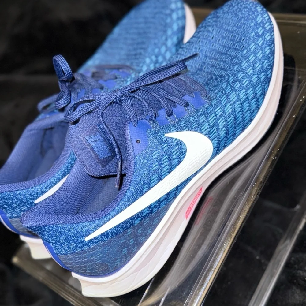 Nike Blue and White Sneakers with Breathable Mesh